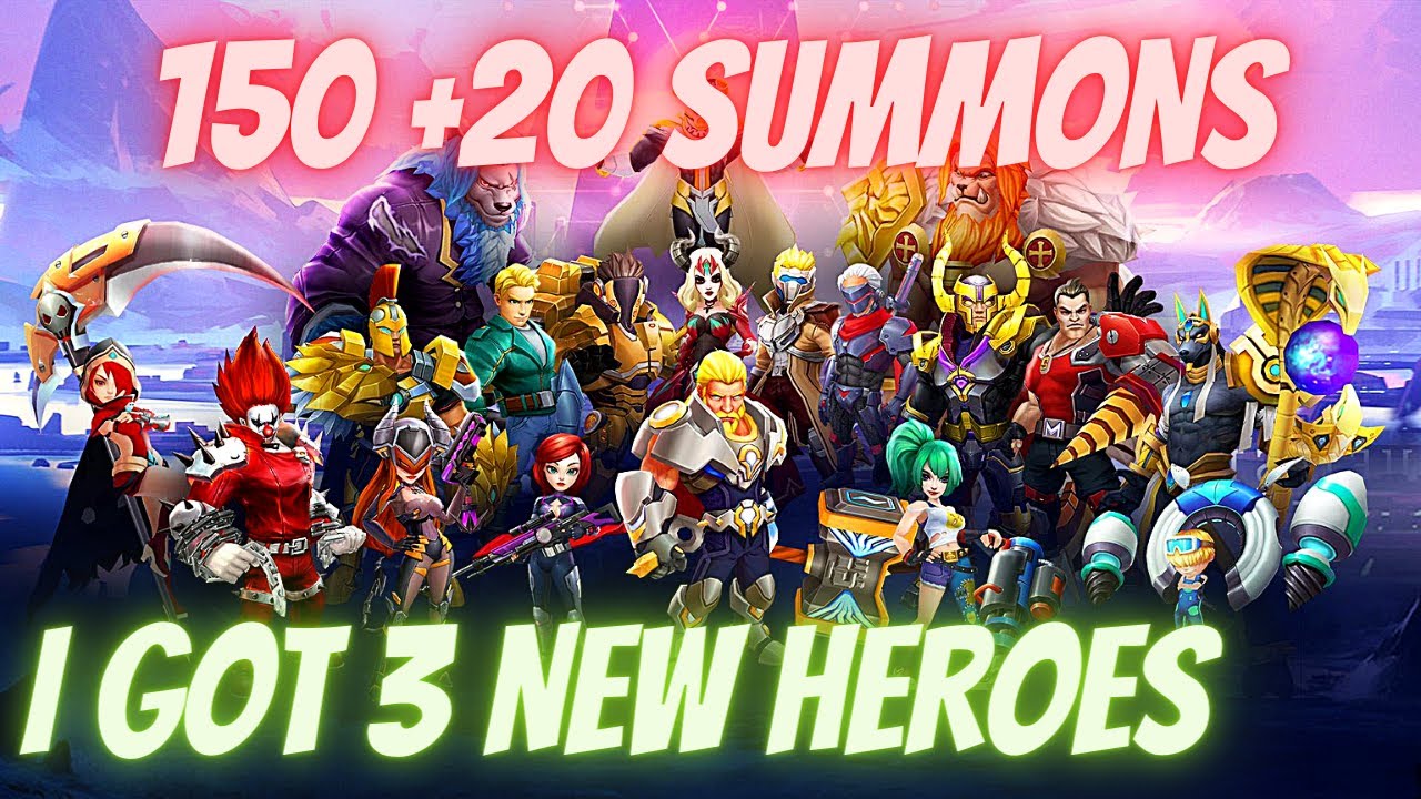 D Men The Defenders 150+20 summons, Legendary hero, 3 new legendary heroes, summoning event.