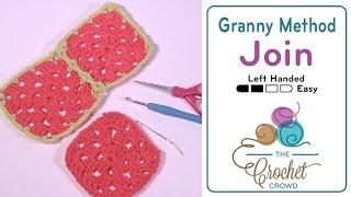 How to Join Granny Squares - Flat Braid Continuous Join LH