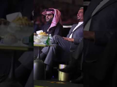 تركي آل الشيخ وهو بيقول لحماده اسماعيل انا حزعل من الهضبه لنه بيقول مزيكتي احسن من هانز زمير