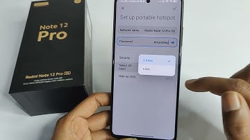 Redmi note 12 pro Portable Hotspot Password settings | How to set hotspot password