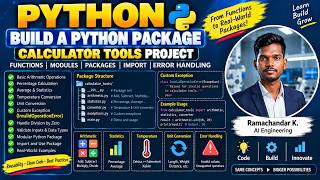 Python Package Development | Functions, Modules, Packages, Imports & Custom Exceptions