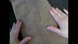 Нанесение рисунка на пальтовую ткань