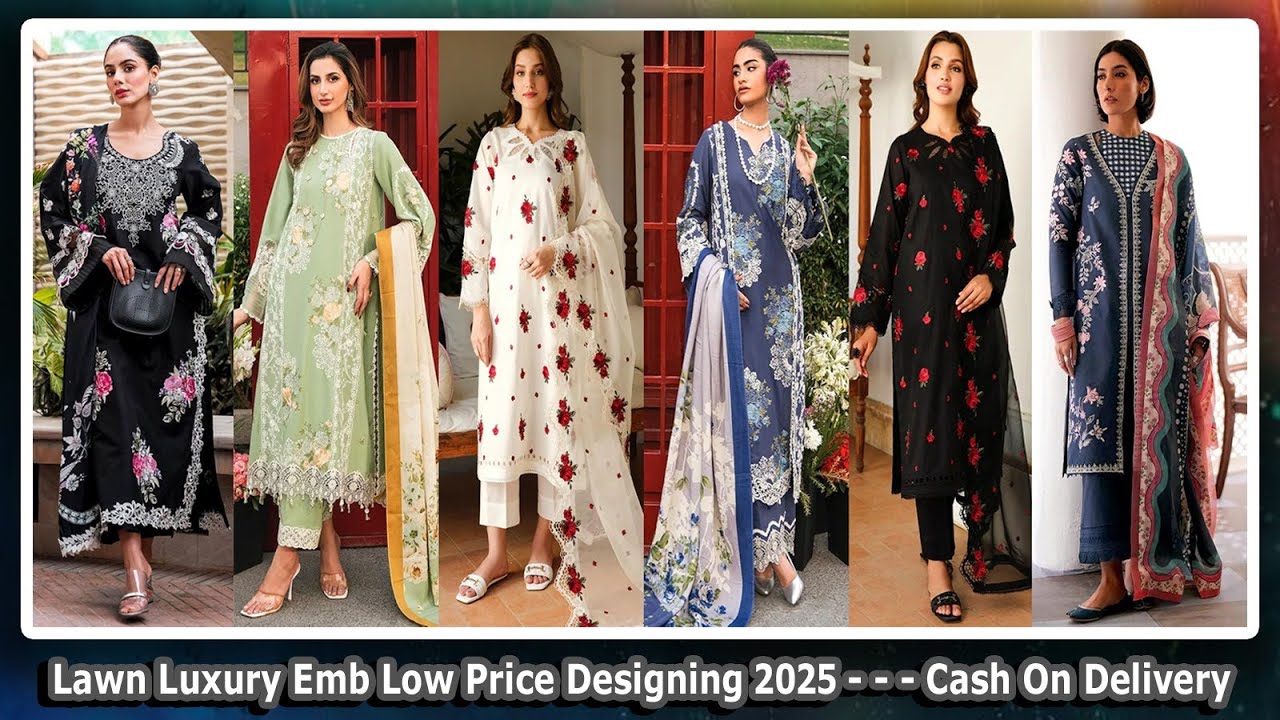 AY- LAWN EMB UNSTICHED 3PC main image 1