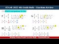 Fractions Review Quiz