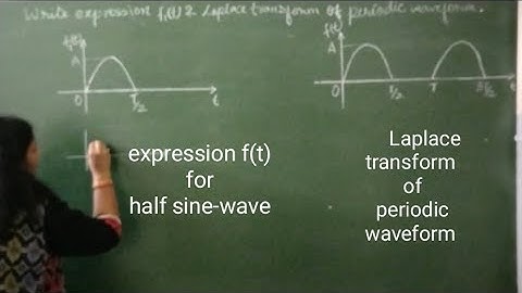 half sine-wave: f(t) & its Laplace transform