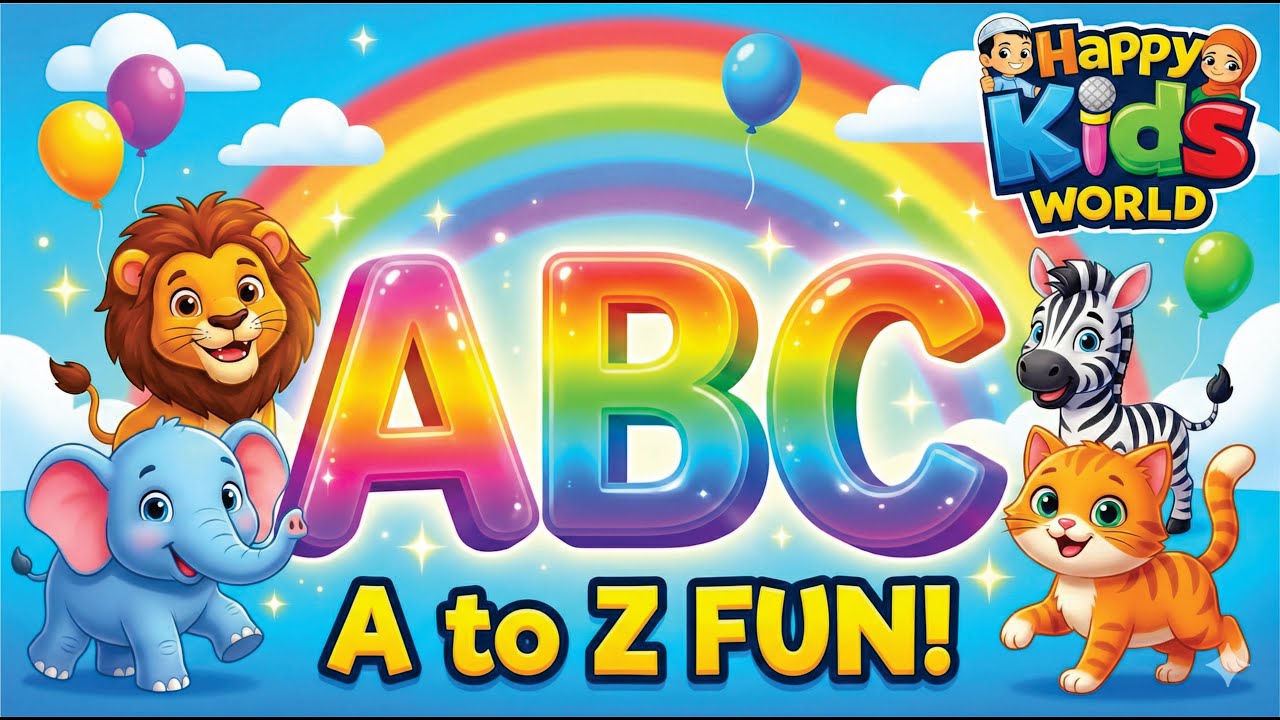 ABC Song for Kids 🌈 A to Z Alphabet Learning Fun! | Preschool & Nursery ...