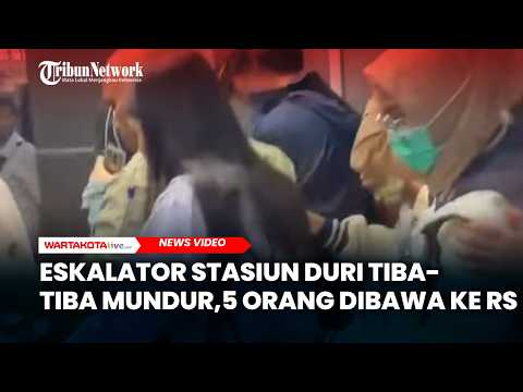 Eskalator Stasiun Duri Tiba-tiba Mundur Bikin Pengguna Berjatuhan, 5 Orang Dibawa ke RS