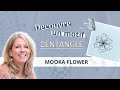 Tuto zentangle facile  motif mooka flower