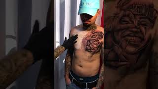 Tattoo fechamento de peito 🤘🏻🔥 #tatuagembrasil #tattoomachine