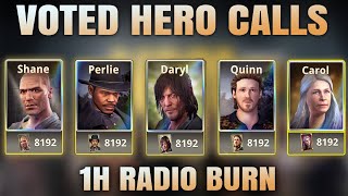 1H OF BURNING RADIOS ON VOTED HERO CALLS IN THE WALKING DEAD NO MAN'S LAND! screenshot 4