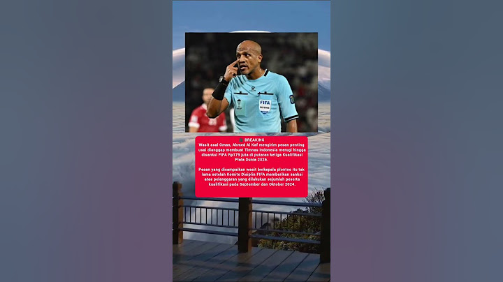 Wasit asal Oman, Ahmed Al Kaf mengirim pesan penting usai dianggap membuat Timnas Indonesia merugi