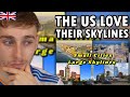 Brit reacting to small american cities that have big skylines