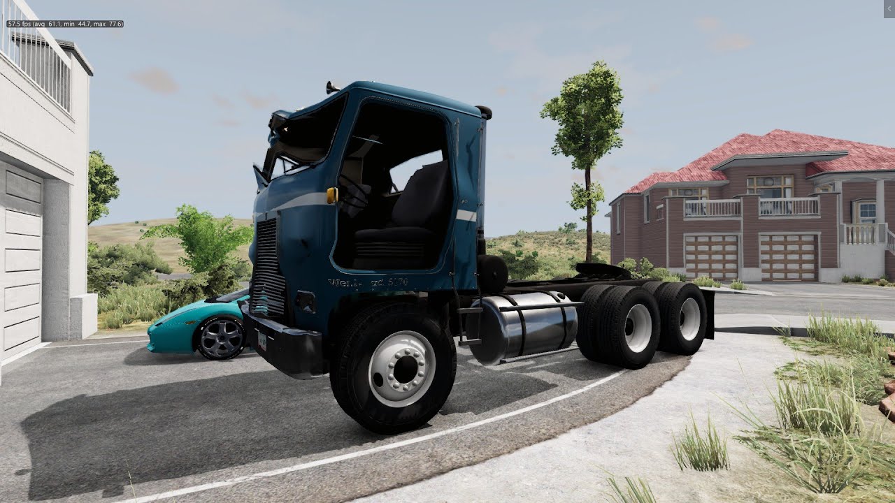 Rescuing A Abandoned Cabover Truck From a Mineshaft | BeamNG.Drive