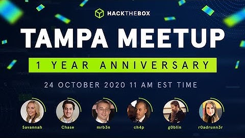 Hack The Box - Tampa Meetup - 1 Year Anniversary