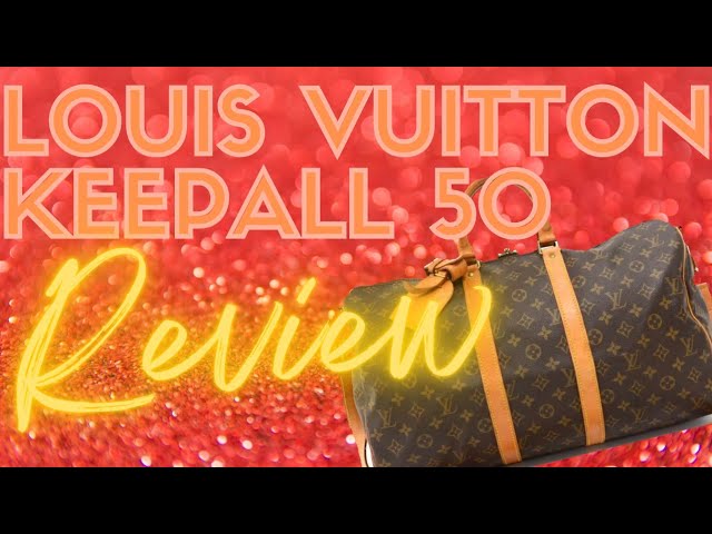 LOUIS VUITTON KEEPALL bandoulière 50 REVIEW 