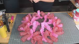 DIY Valentine's Day Mesh Wreath