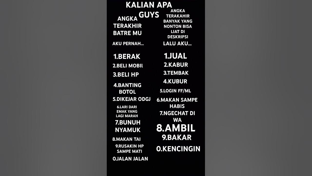KALO KALIAN APA NI GUYS #music #song