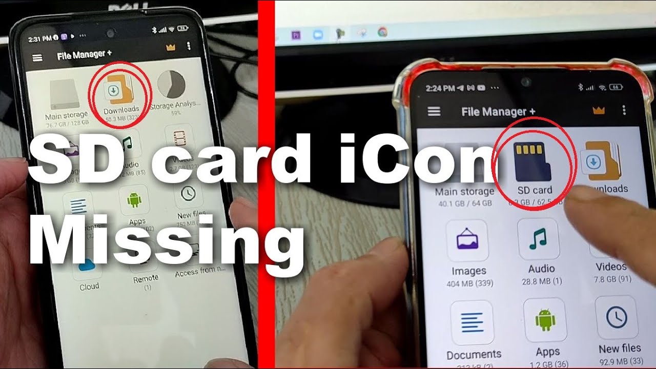 How To Get Back Missing MicroSD Card Icon and Data files From Mobile ...