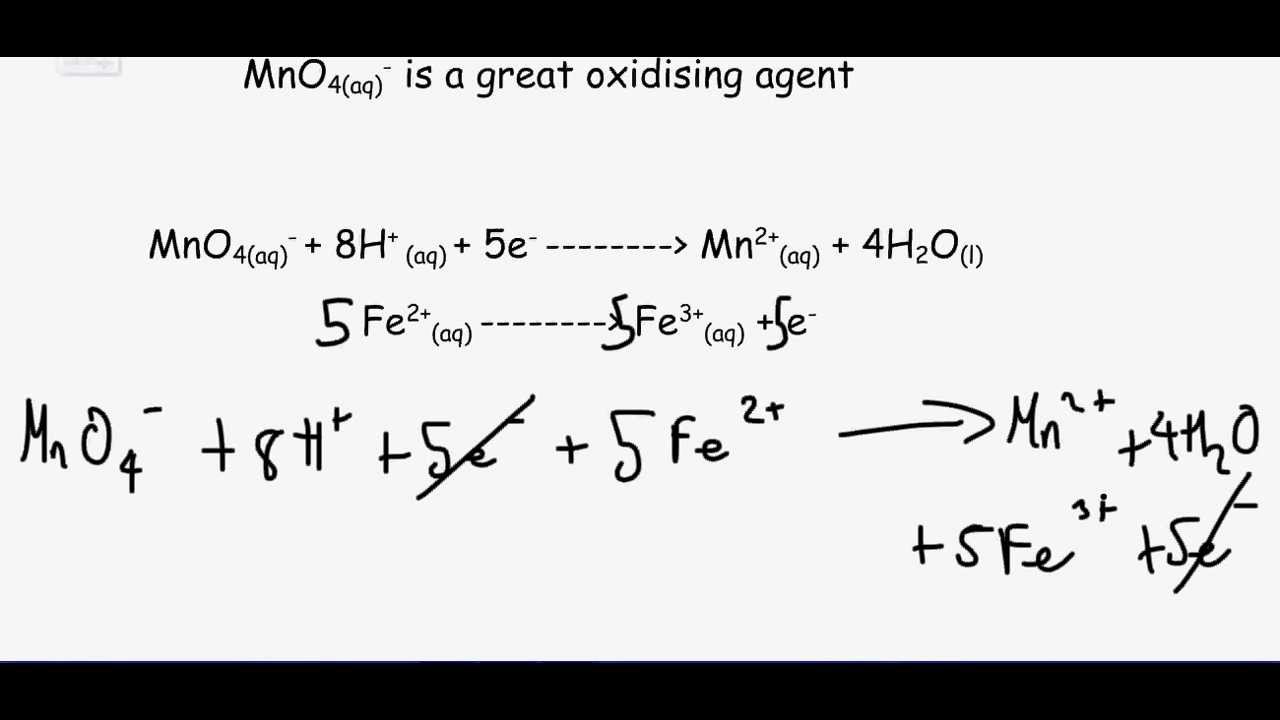 OCR A level Chemisty Unit F325 Module 3 Redox Titrations YouTube