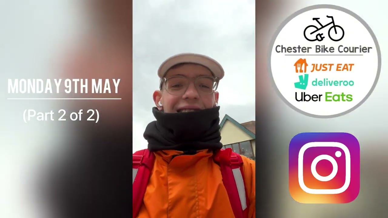 BIKE COURIER - FOOTAGE FROM MAY 2022 (2) - JUST EAT, UBER EATS & DELIVEROO 🚲