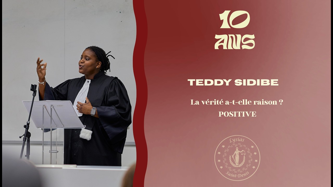 Teddy SIDIBE - Plaidoirie du concours des 10 ans de Lysias Paris VIII