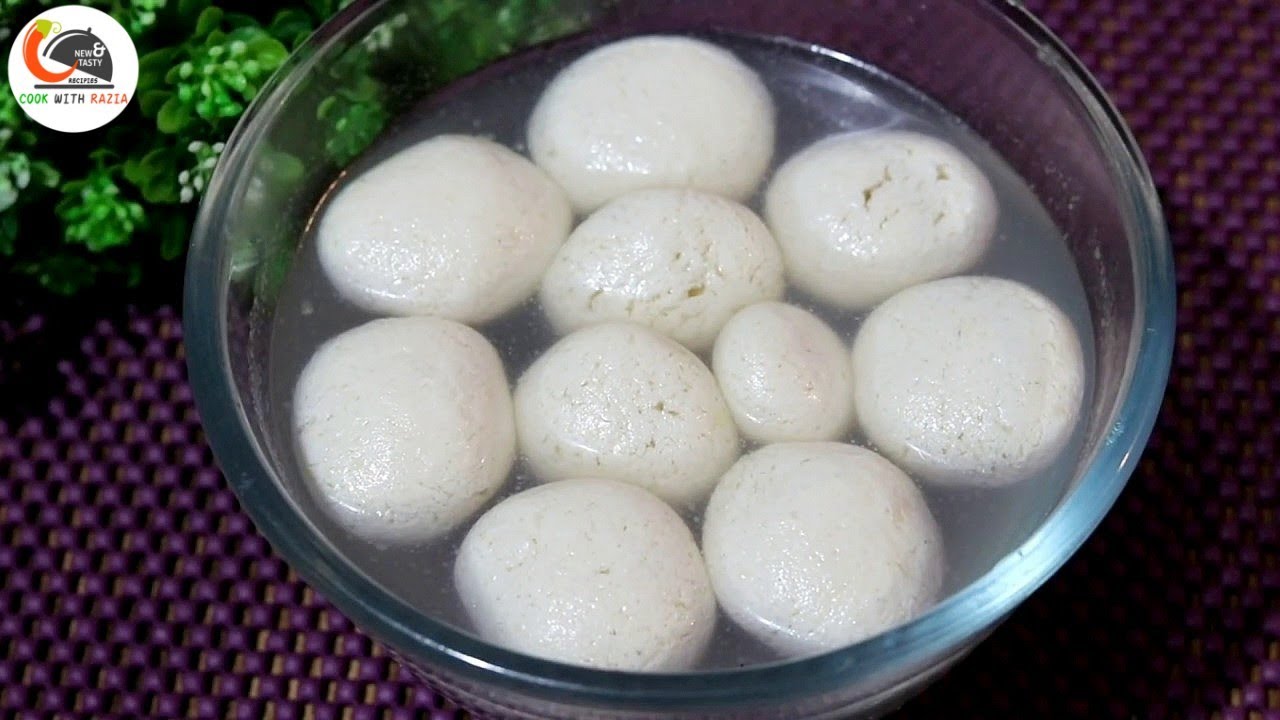 बंगाली रसगुल्ले || Bengali Sponge Rasgulla Recipe || Sweets Recipe ...