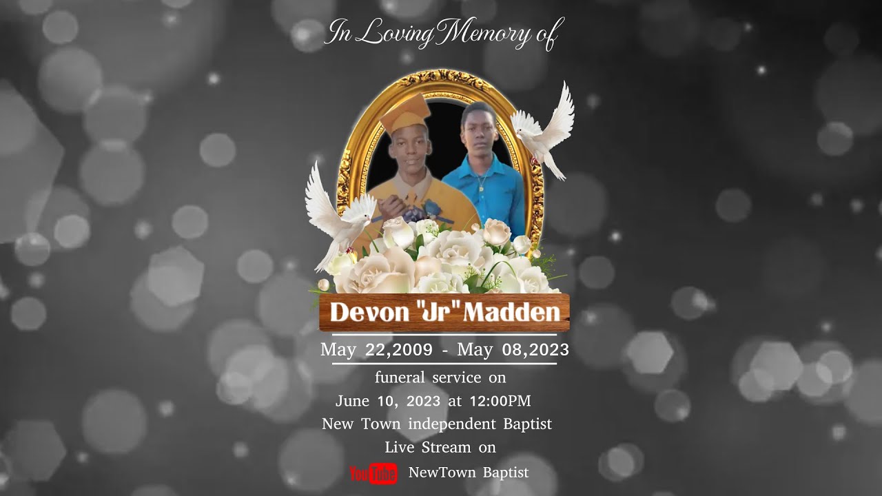 Funeral Service for Devon "Jr" Madden || June 10, 2023 at 12:00PM - YouTube