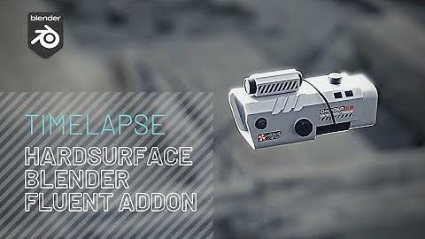 TIMELAPSE  HARDSURFACE SCIFI  SCOPE IN BLENDER USING FLUENT ADDON