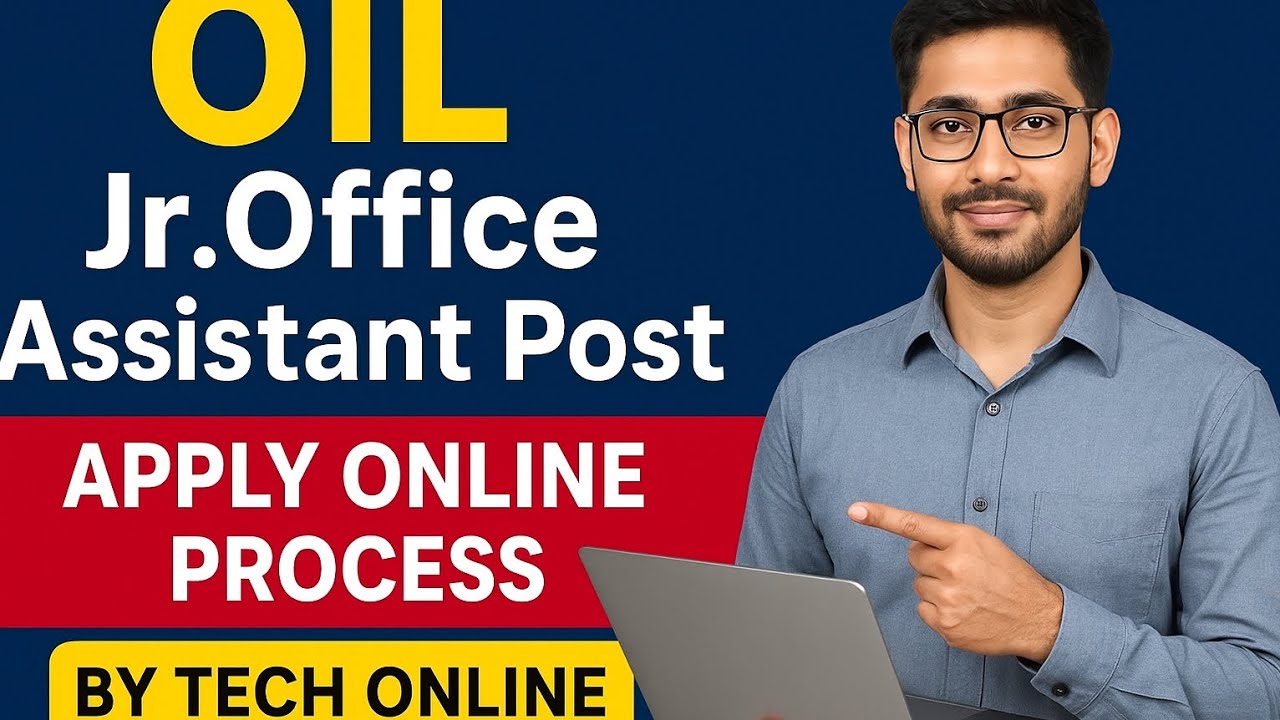 OIL Jr.Office Assistant Apply online Process 