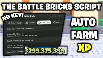 *NO KEY* The Battle Bricks Script | Auto Farm XP & More! 🧱⚔️ (Works On Mobile & PC)