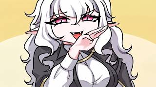 A Cute Vampire Girl Trying So Hard To Socializing | nachtflugel. comic dub