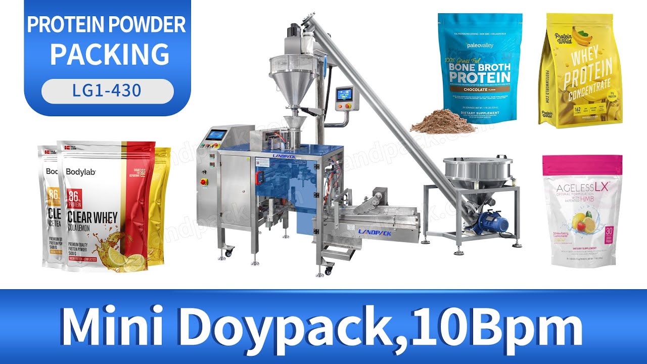 Automatic Protein Powder Mini Doypack Premade Pouch Packing Packaging Machine