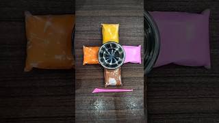 🟡🟠🟣🟤 Yellow Orange Purple Brown Clay ASMR 🎨 Satisfying Squishy Squelchy Sounds ✨ #notalking #shorts