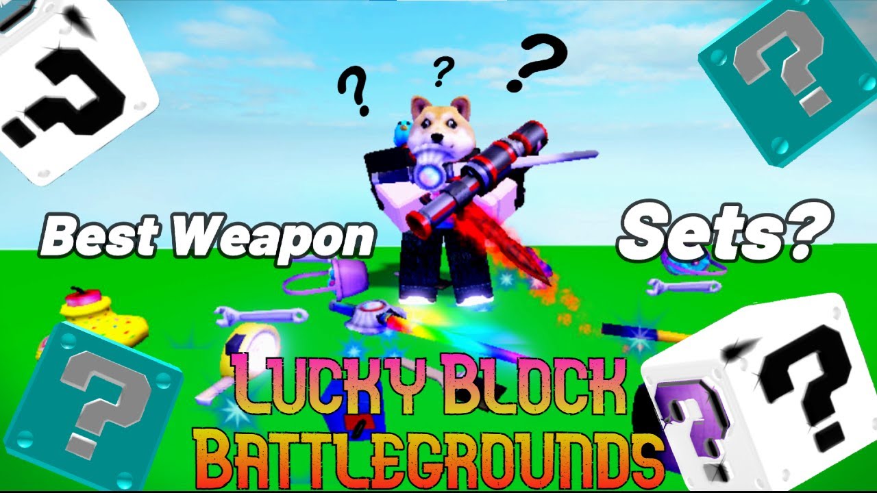 OPENING A GOD WEAPON!! (Roblox Lucky Block Battlegrounds) 