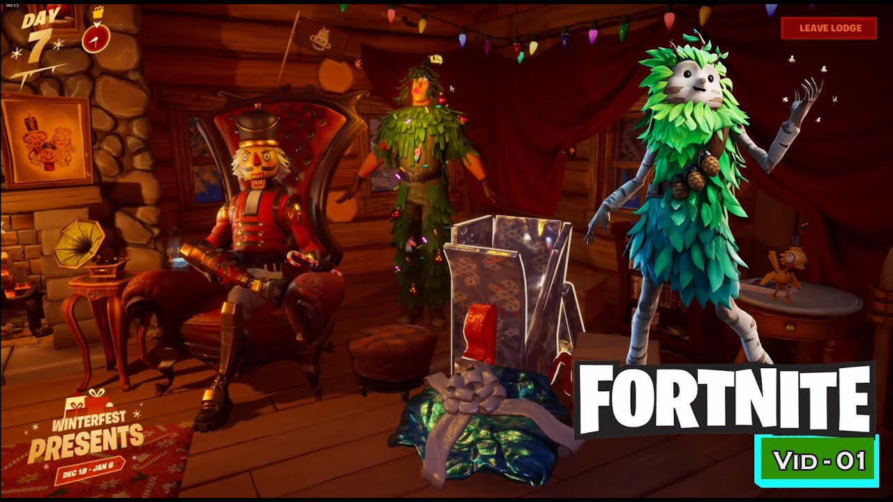 PLAYING FORTNITE CHRISTMAS TREE SKIN 2020 YouTube