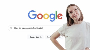 How do salespeople find leads?