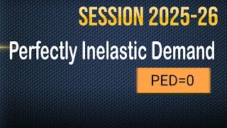 Perfectly inelastic demand | PED=0 | what is impact on revenue due to change in price