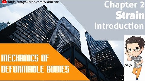 Mechanics of Deformable Bodies - Chapter 2 - Strain (Introduction)