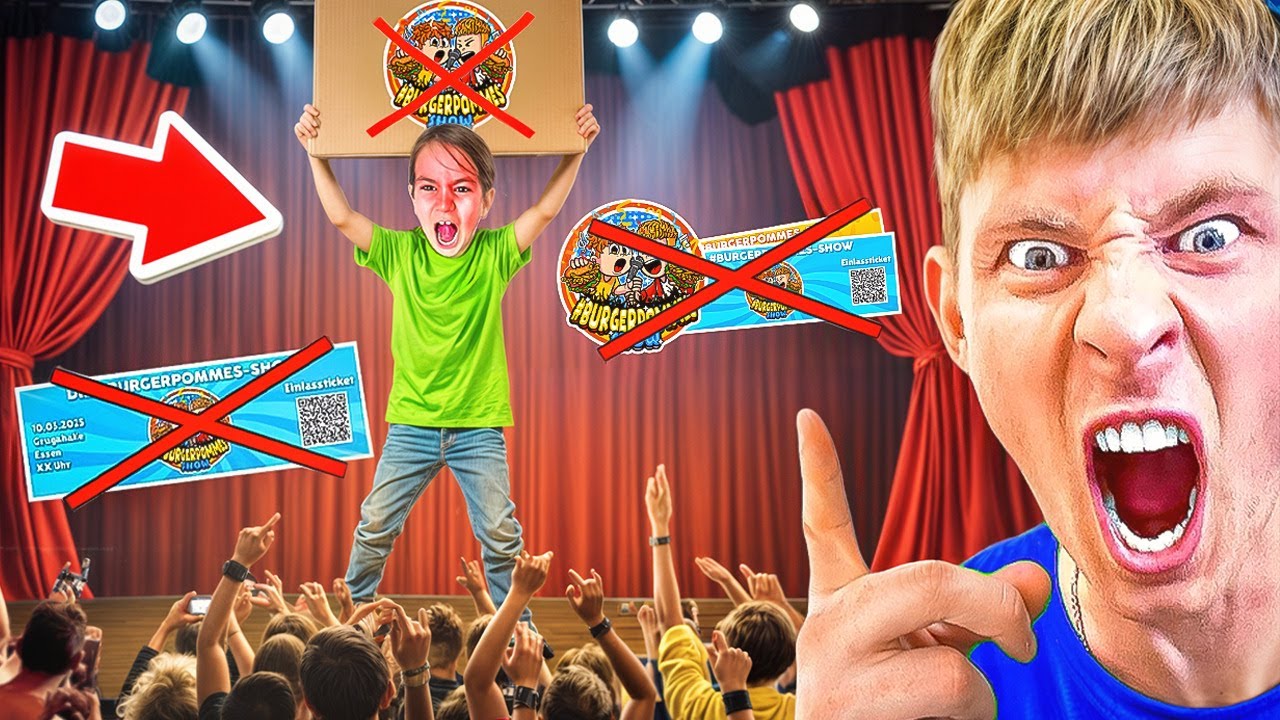 KLEINER JUNGE VERBIETET das BURGERPOMMES KONZERT!😱