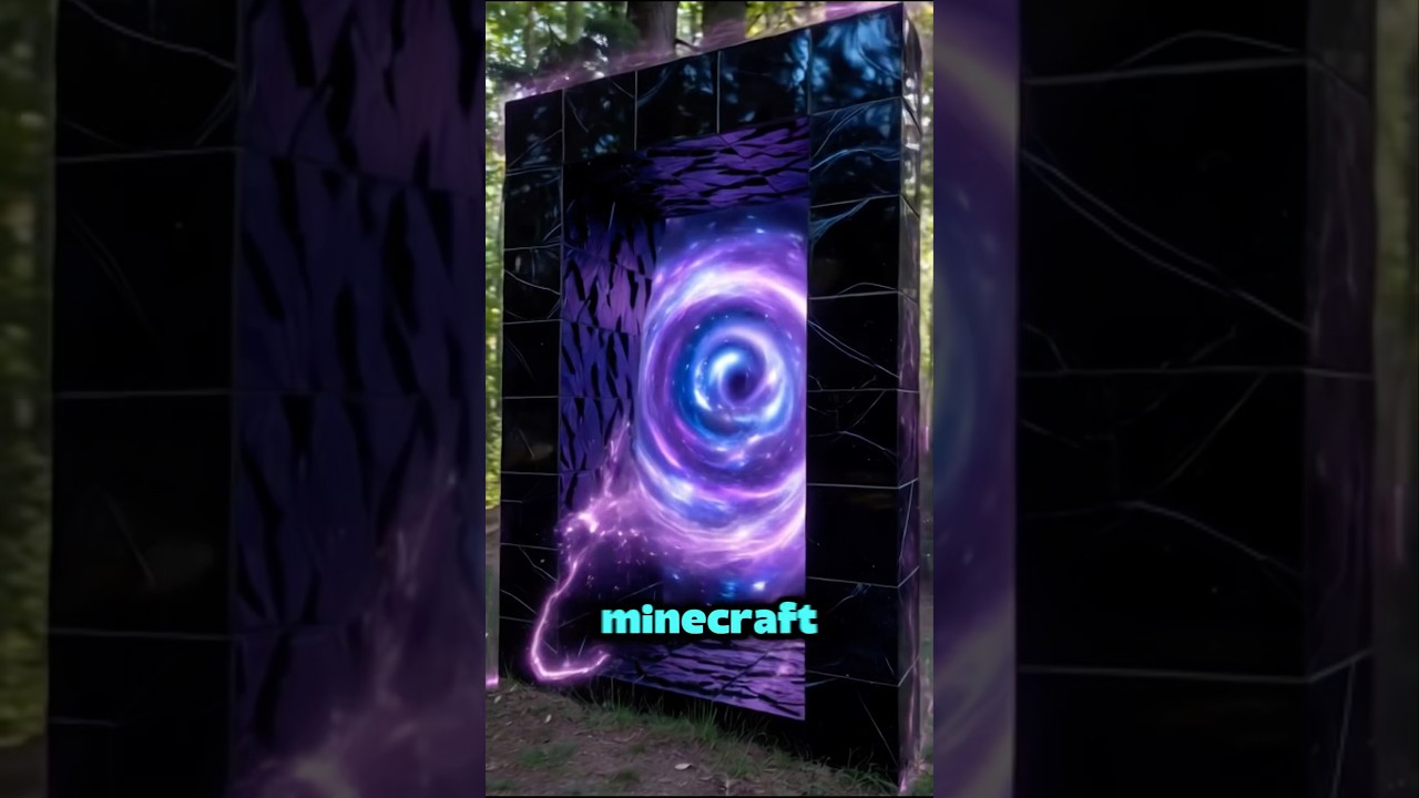 🎮🔥 Ele construiu um portal do Minecraft na vida real