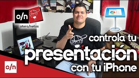 Controla tu presentación de Keynote con tu iPhone o iPad. Facil y rapido.