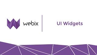 Webix Basics: UI Widgets