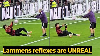 Senne Lammens unleashes insane QUICK REFLEXES in training, look at this... | Man Utd News