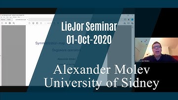 29. Alexander Molev: Symmetrization map, Casimir elements and Sugawara operators - LieJor 1-Oct-2020