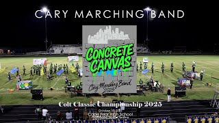 Cary Marching Band – Concrete Canvas, 2025 Colt Classic Championship, static angle, 10/18/2025