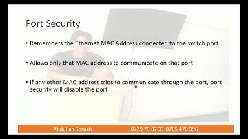 CCNA Part41 Switchport Port Secuirty in Pashto By Abdullah Sorush