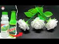 How to Make Easy Plastic Bottle Flower Step by Step | White Rose