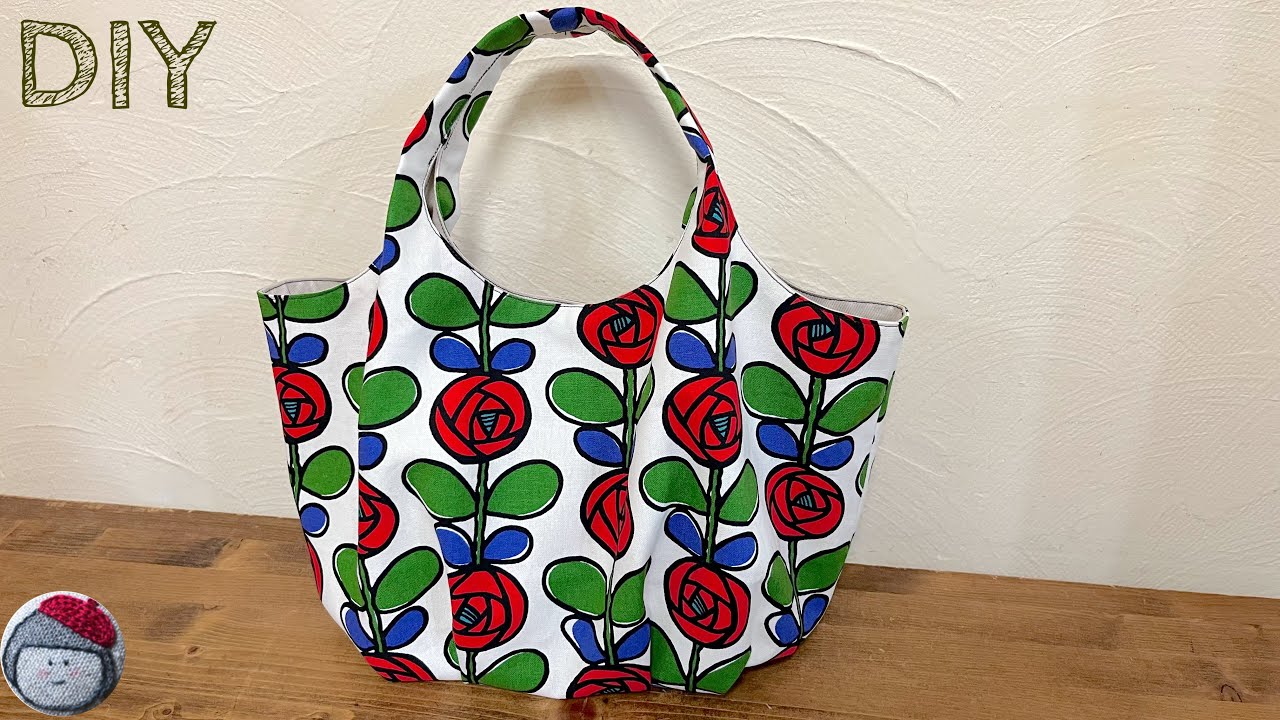 タックバッグの作り方【正方形4枚】 - YouTube