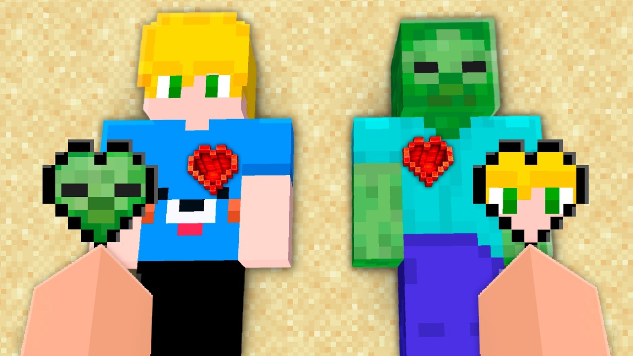 Troquei o Coração dos Mobs no minecraft
