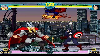 Thor & Captain America Best Avenger Variations Marvel Vs Capcom Mugen Download